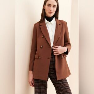 Medium French Mauve Emory Double-Breasted Blazer